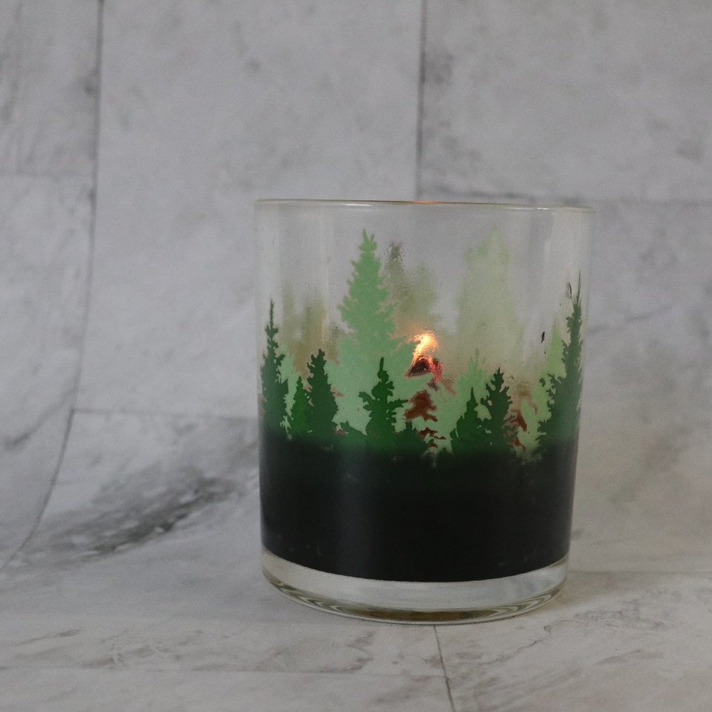 Color Changing! Fresh Pine Trees ThermoH Logo Candle - Sunkiss Unlimited
